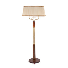 #1002 Floor Lamp in Brass and Wood