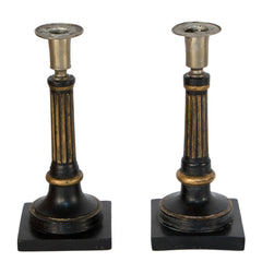 #1006 Pair of Gustavian Candleholders,