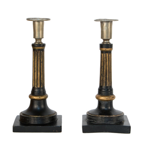 #1006 Pair of Gustavian Candleholders,