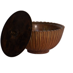 #1015 Stoneware Bowl w/Lid by Arne Bang