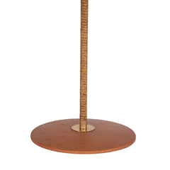 #1105 Table Lamp in Leather and Cane