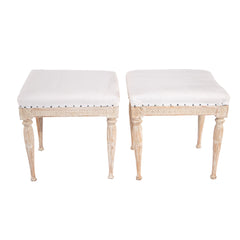 #1115 Pair of Gustavian Stools