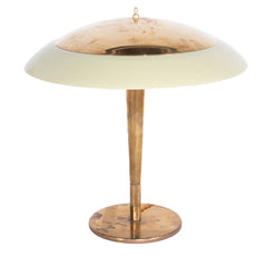 #1170 Table Lamp in Brass and Glass by Paavo Tynell