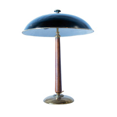 #1237 Brass and Wood Table Lamp by Erik Tidstrand,