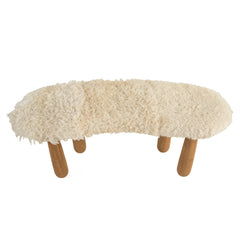 #125 Bench With Sheepskin