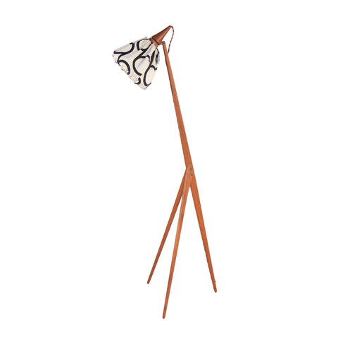 #1266 Floor Lamp in Wood by Uno and Osten Kristiansson