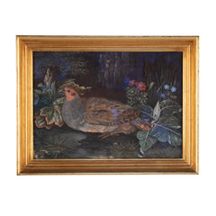 #1420 Oil Painting of a Bird