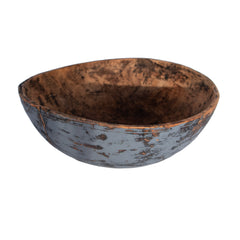 #1421 Wood Bowl in Bluish Grey,