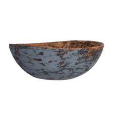 #1421 Wood Bowl in Bluish Grey,