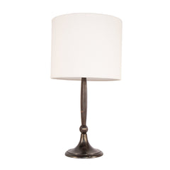 #1485 Table Lamp in Brass and Wood by TH Valentier