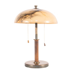 #1488 Table Lamp  in Brass and Bakelite and Glass