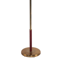 #1513 Floor Lamp in Leather & Brass