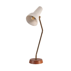 #1535 Table Lamp with white Metal Shade