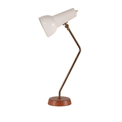 #1535 Table Lamp with white Metal Shade