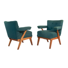 #1570 Pair of Lounge Chairs, Year Appr. 1940, W28.5 D27 H30.5