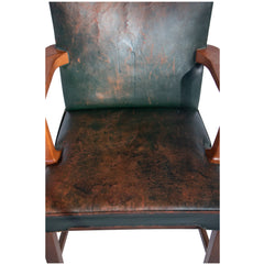 #19 Armchair in Leather by Ernst Kuhn