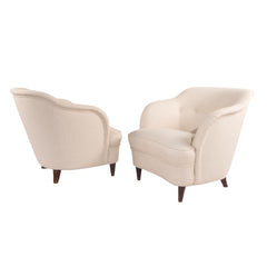 #204 Pair of Club Chairs, Year Appr. 1940, W31.5 D32 H29