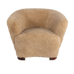 #34 Lounge Chair in Sheepskin, Year Appr. 1940