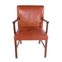 #368 Desk Chair in Leather by Ole Wanscher, Year Appr. 1940