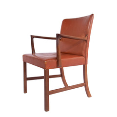 #368 Desk Chair in Leather by Ole Wanscher, Year Appr. 1940