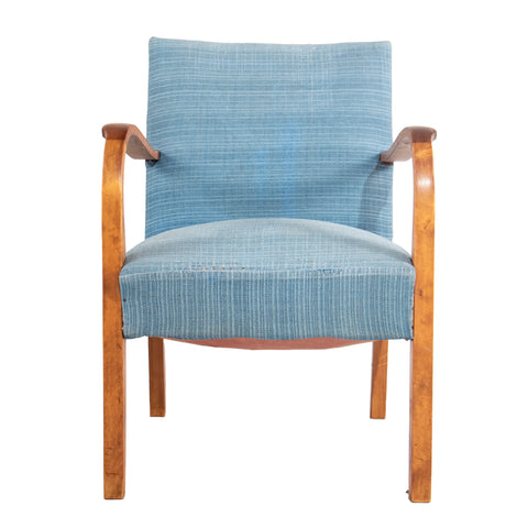 #369 Armchair in Blue Fabric