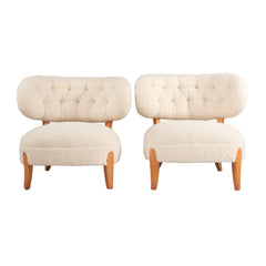 #385 Pair of Lounge Chairs in Boucle by Otto Schulz