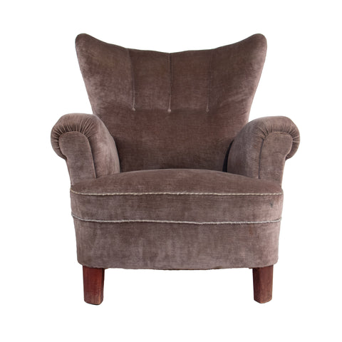 #447 Wing Back Chair in Velvet