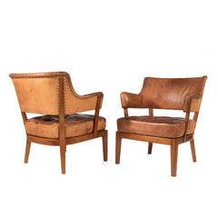 #491 Pair of Club Chairs by Carl Axel-Acking