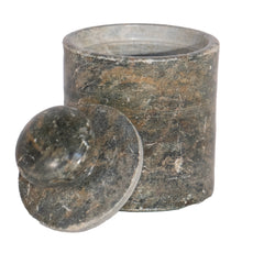 #543 Bowl with Lid in Marble