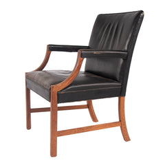 #696 Leather Desk Chair by Ole Wanscher