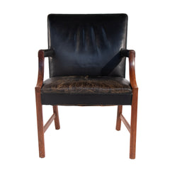 #696 Leather Desk Chair by Ole Wanscher