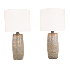 #740 Pair of Stoneware Lamps by Gunnar Nylund