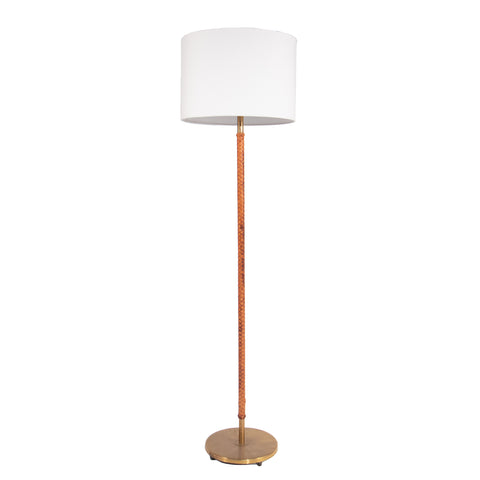 #804 Floor Lamp Wrapped in Leather, Year Appr. 1950
