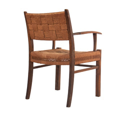 #944 Armchair with Braided Sea Grass, by Fritz Hansen