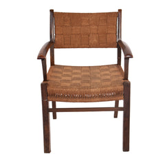 #944 Armchair with Braided Sea Grass, by Fritz Hansen