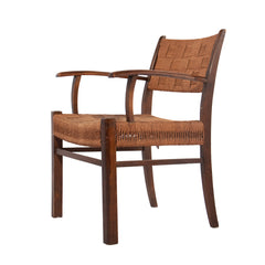 #944 Armchair with Braided Sea Grass, by Fritz Hansen