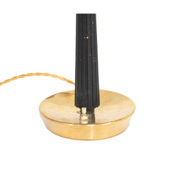 #961 Table Lamp in Brass and Wood by Hans Bergstrom