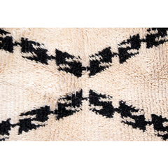 #1001 Vintage Hand Woven Rug by the Beni Ourain Tribe