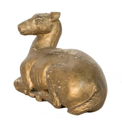 #1024 Wood Sculpture of a Calf
