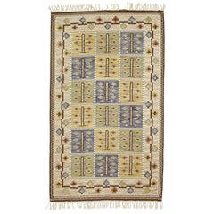 #1049 Vintage Swedish Flatweave Rug