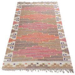 #1059 Vintage Swedish Flatweave Rug by Märta Måås Fjetterström,