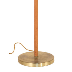 #1168 Floor Lamp in Brass and Leather