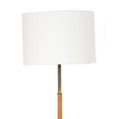 #1168 Floor Lamp in Brass and Leather