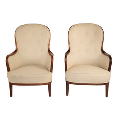 #1190 Pair of Lounge Chairs by Carl Malmsten