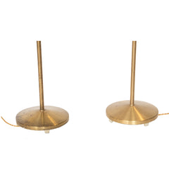 #1214 Pair of Adjustable brass floor lamps
