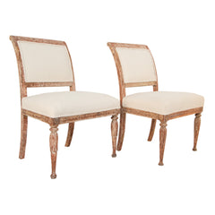 #130 Pair of Gustavian Large Chairs