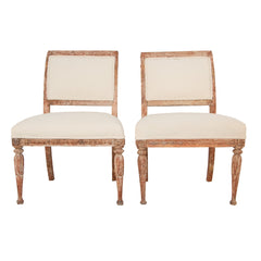 #130 Pair of Gustavian Large Chairs