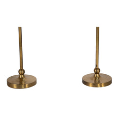 #1345 Pair of Brass Table Lamps