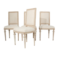 #17 Four Gustavian Side Chairs