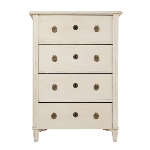 #227 Tall Gustavian Style Chest